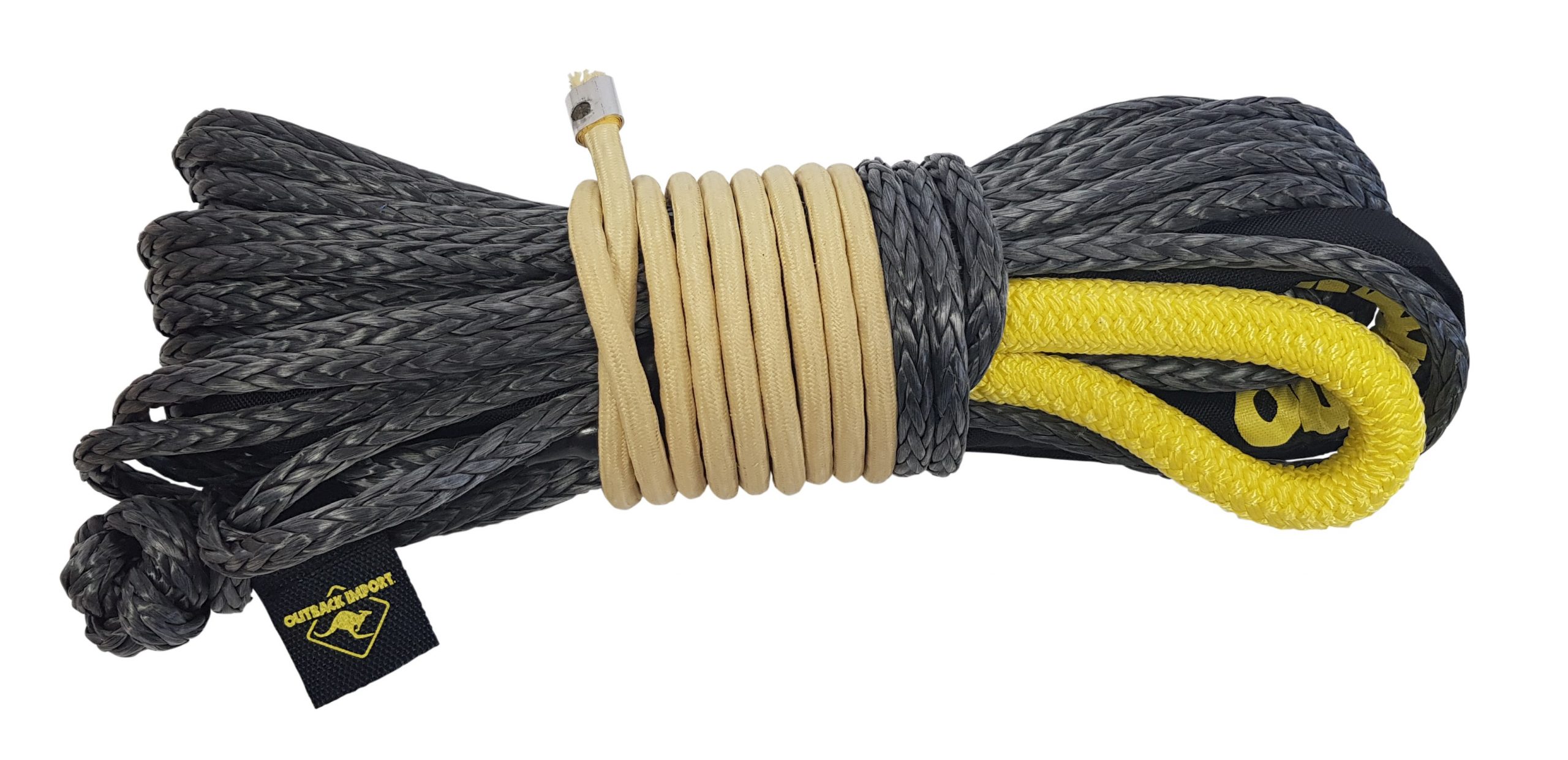 Cable synthétique OUTBACK Diam 10 x 24m avec crochet synthétique