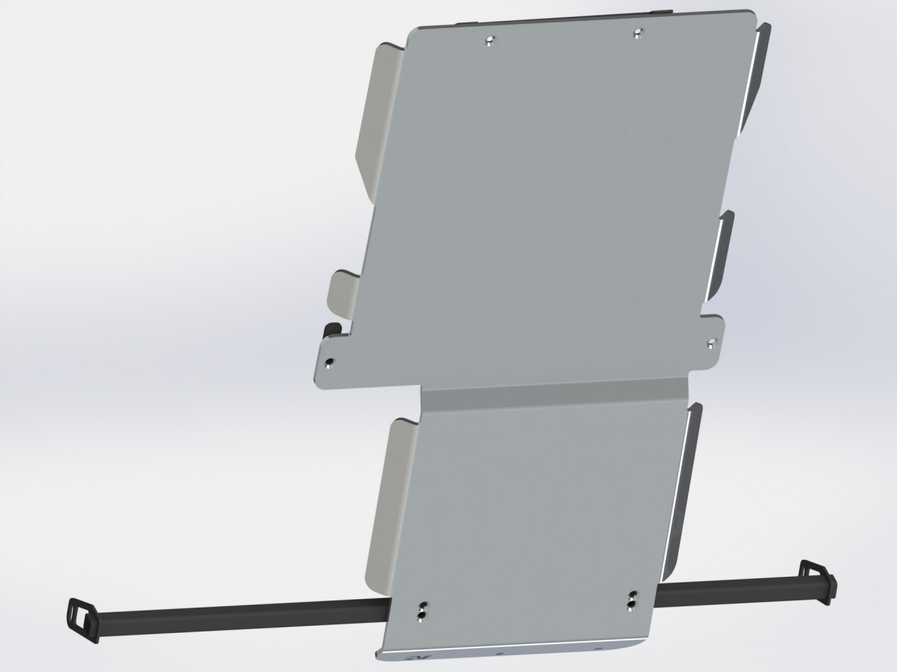 Ski de protection boîtes vitesses et transfert en aluminium de 8mm pour Nissan Navara D40 et Pathfinder R51 N4-Offroad