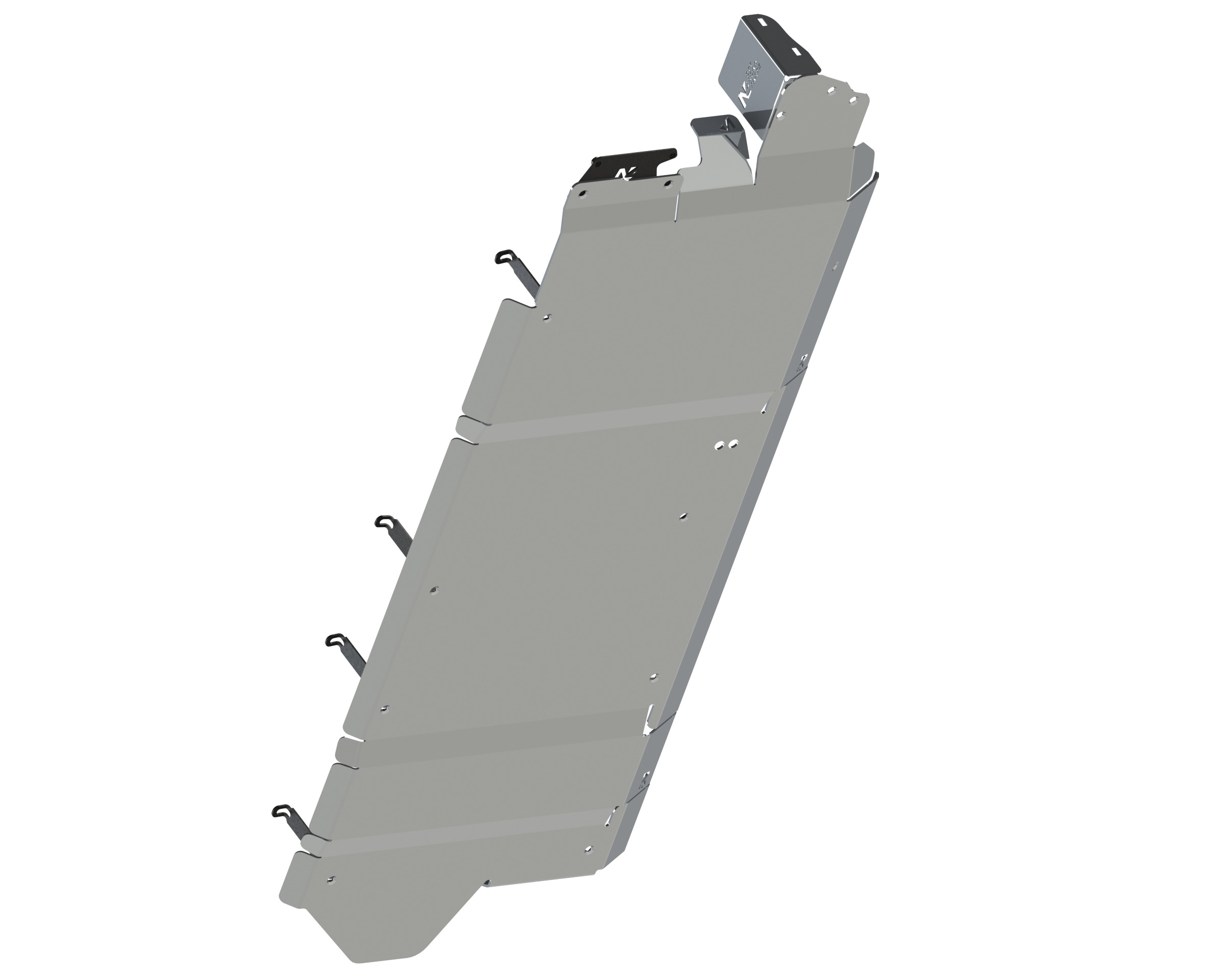 Ski réservoir carburant + adblue + webasto en aluminium de 5mm Volkswagen Transporter T6-T6.1 N4-Offroad