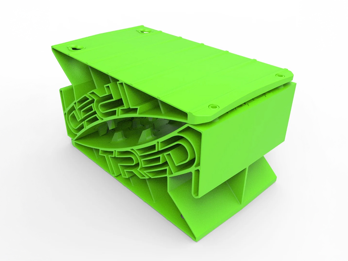 Cales de roue Wheel Chock verte Tred - La paire – Image 2