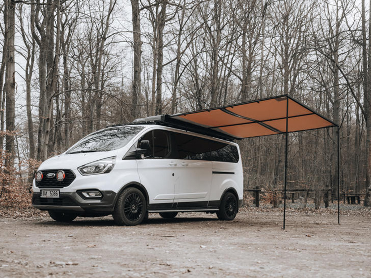 PROMO Auvent ARB 2500 x 2500 mm aluminium noir (avec LED incluse) + Chaise Base Camp OFFERTE – Image 2