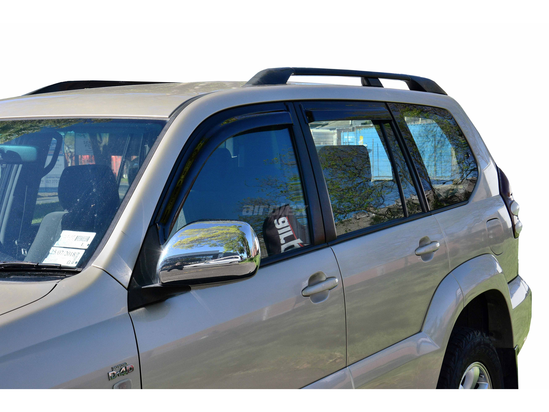 Jeu de 4 déflecteurs de vitre avant et arrière pour KDJ120 - montage collé – Image 2