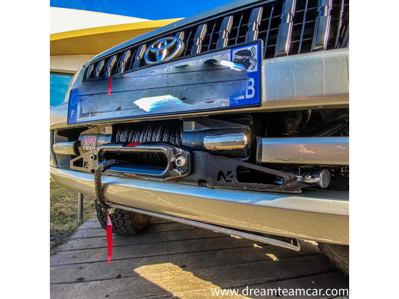 Platine de treuil intégrée au pare-chocs d'origine pour Toyota KZJ90 KZJ95 KDJ90 KDJ95 – Image 2