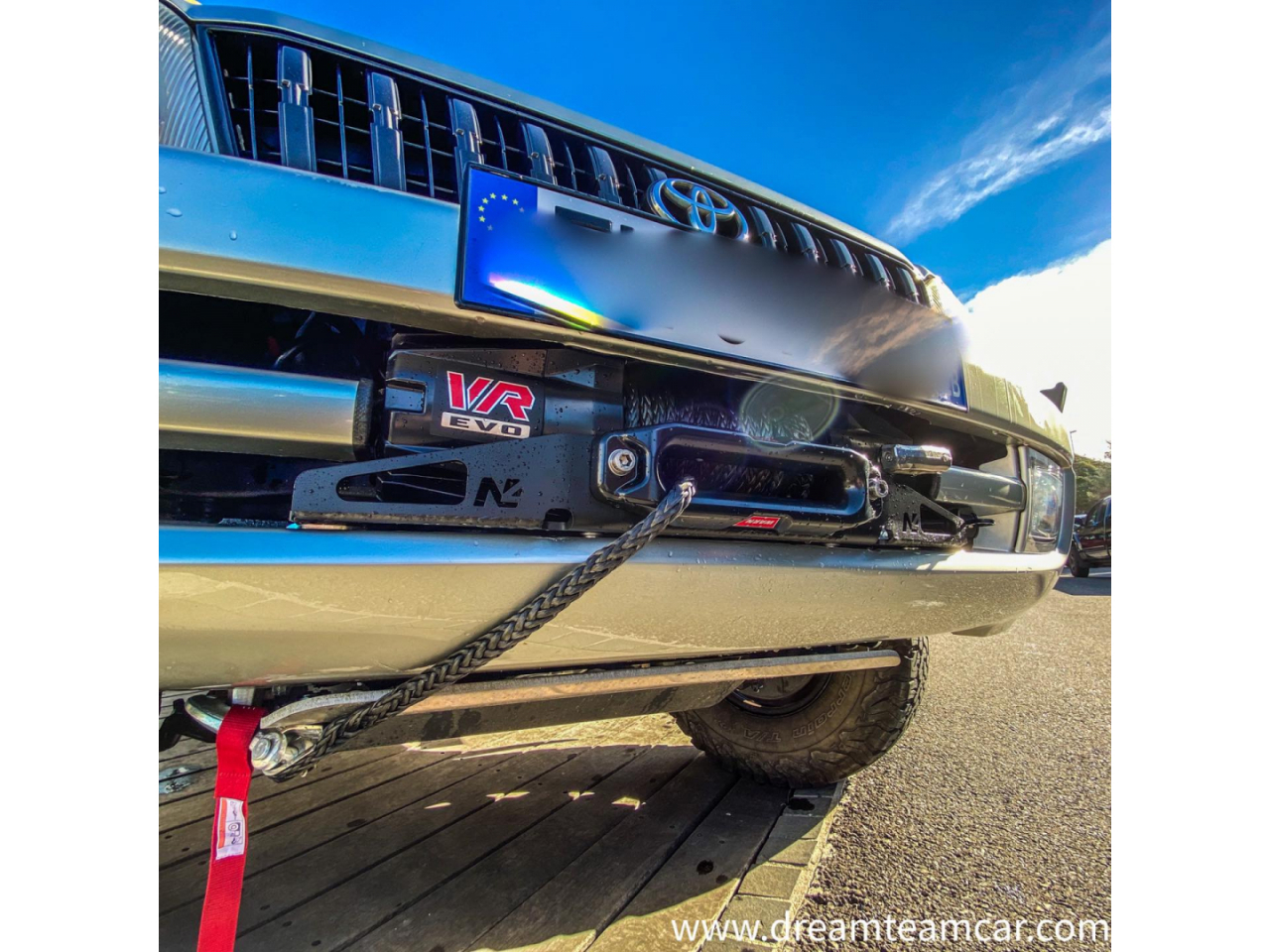 Platine de treuil intégrée au pare-chocs d'origine pour Toyota KZJ90 KZJ95 KDJ90 KDJ95 – Image 3