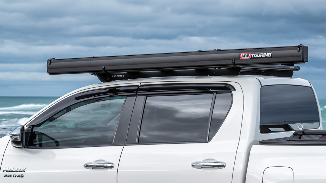 AWNING ALUMINIUM BLACK 2M WITH LIGHT ARB – Image 4