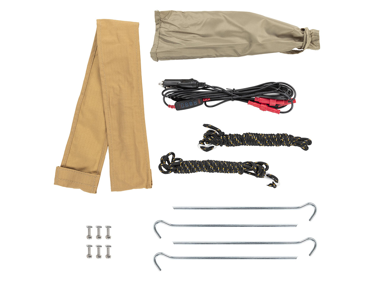 ARB ALUM AWN W-LIGHT 2500 BLK INCLUDES LIGHT INSTALLED-BLACK – Image 7