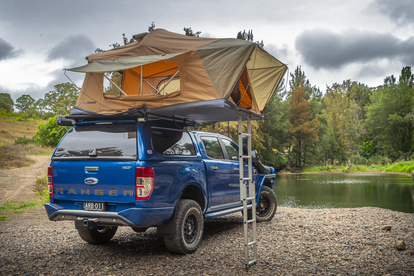 Tente de Toit ARB Flinders (2400x1400mm) + Echelle Amovible – Image 2