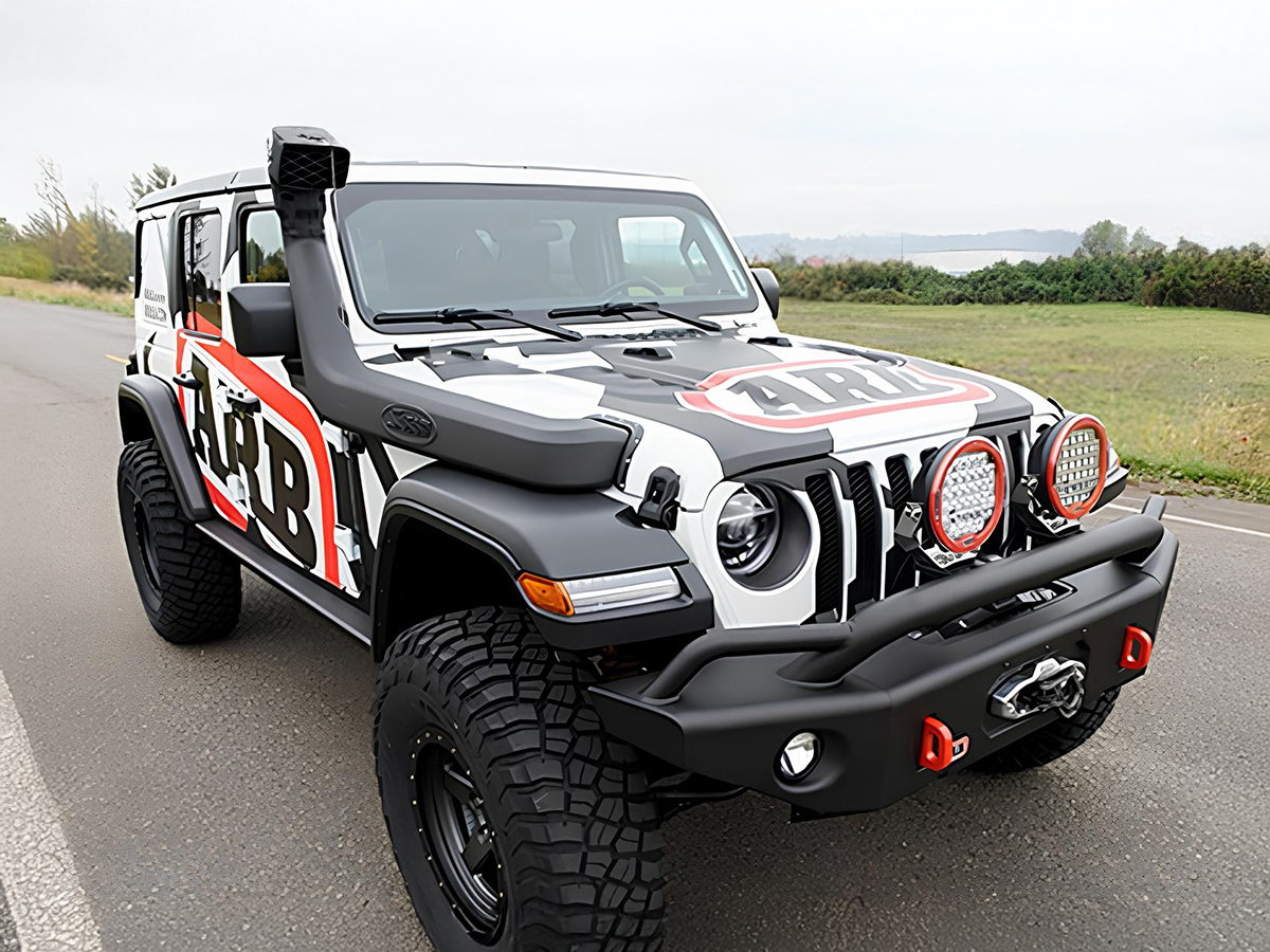 Snorkel Safari Jeep Wrangler JL et Gladiator 2 0L Turbo - 2 2 Multijet - 3 6L V6 Pentastar