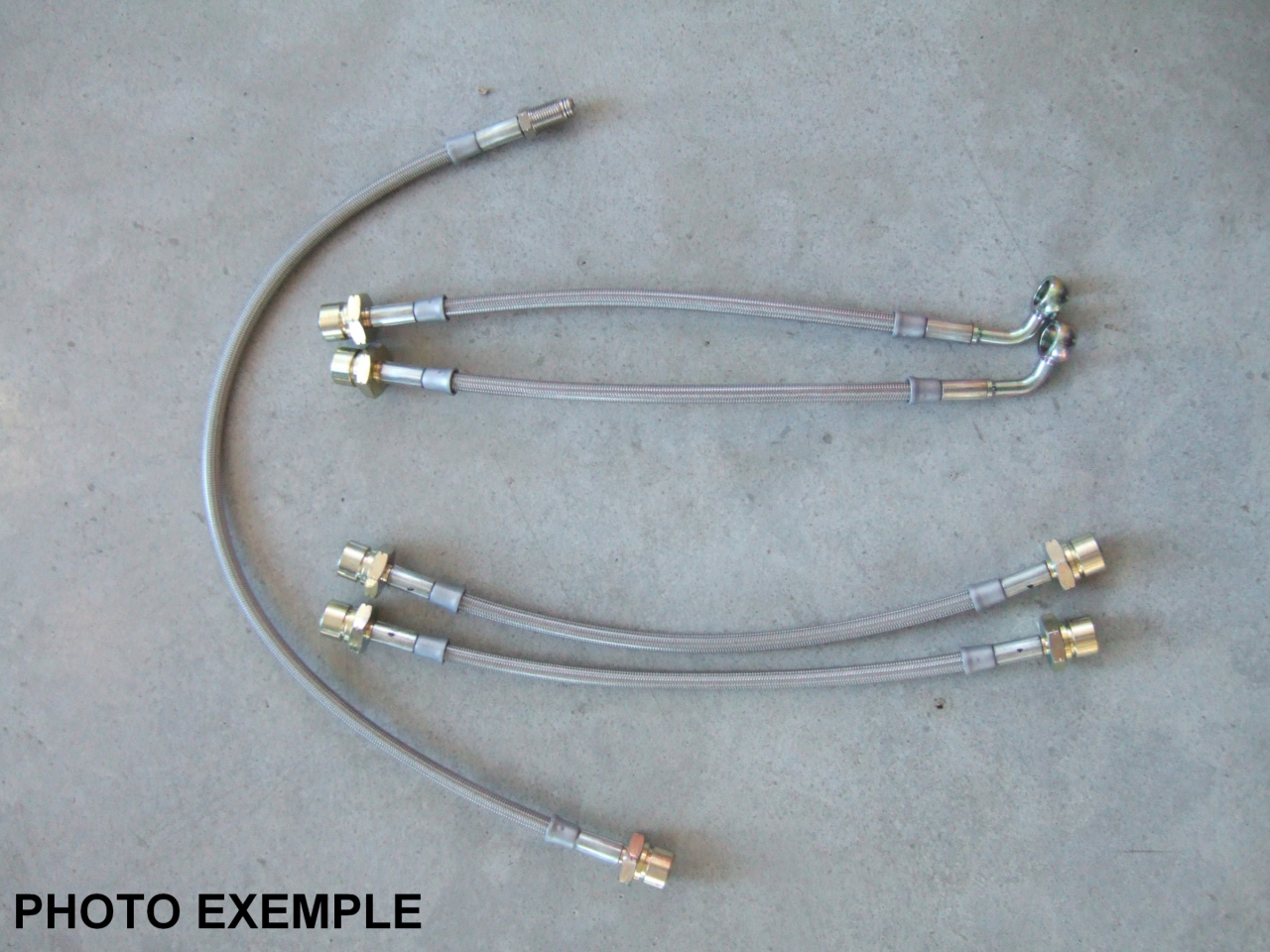 Kit durites de Frein aviation en inox PAJERO