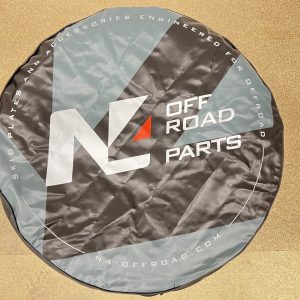 Cache couvre roue noir logo N4 Offroad Ø80 cm pour pneu en 265-70x17