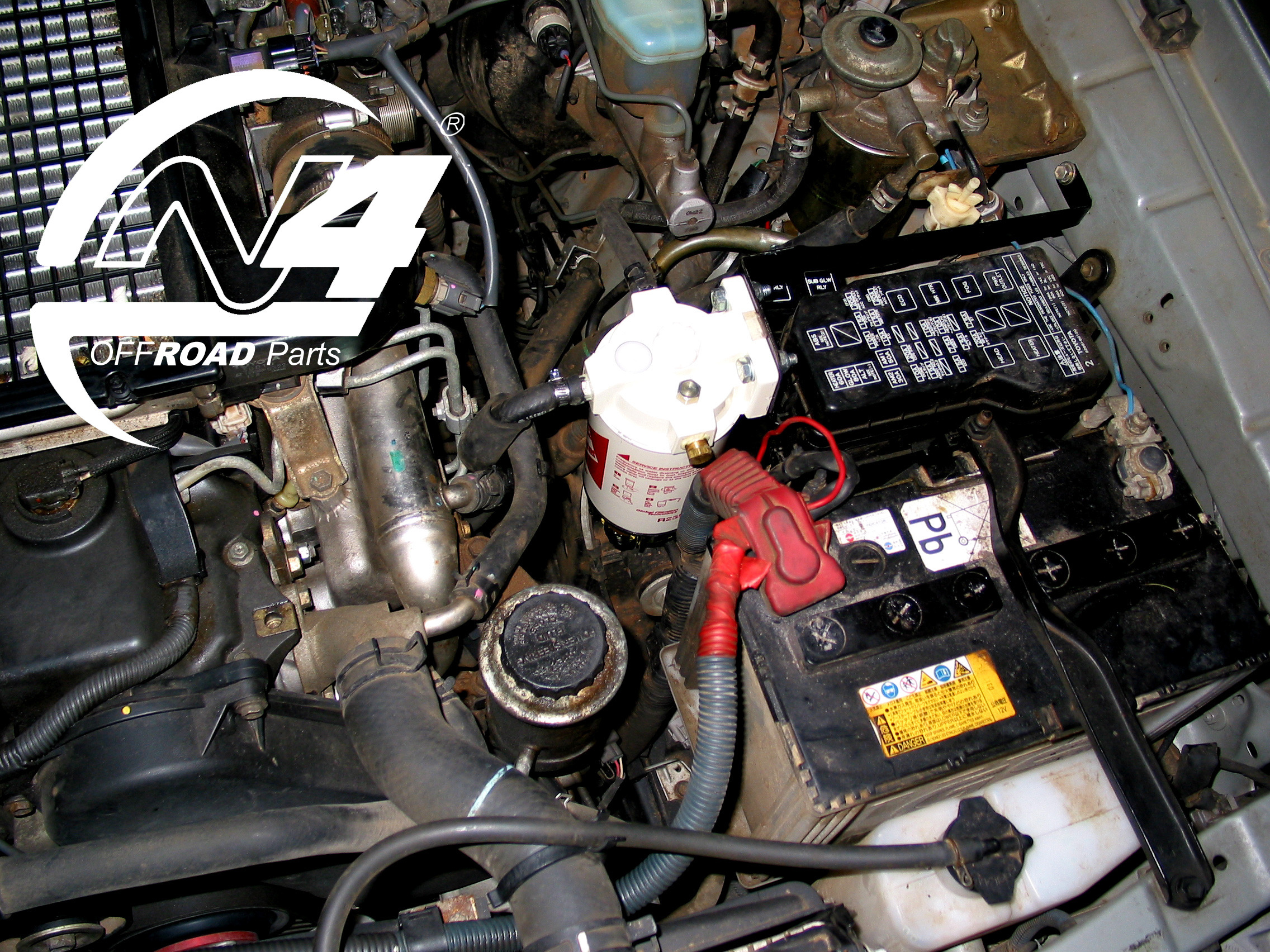 Kit de montage préfiltre à Gasoil Racor pour Toyota KDJ90-95 KZJ90-95 N4-Offroad