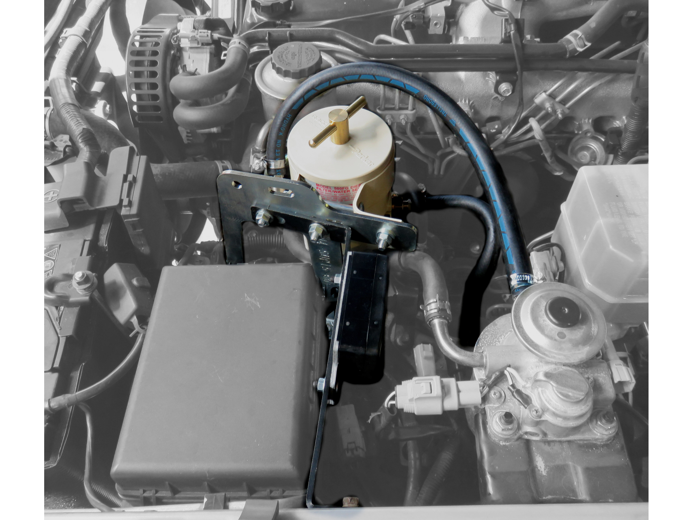 Kit de montage préfiltre Racor 500FG pour Toyota HDJ100 HZJ105 N4-Offroad – Image 2