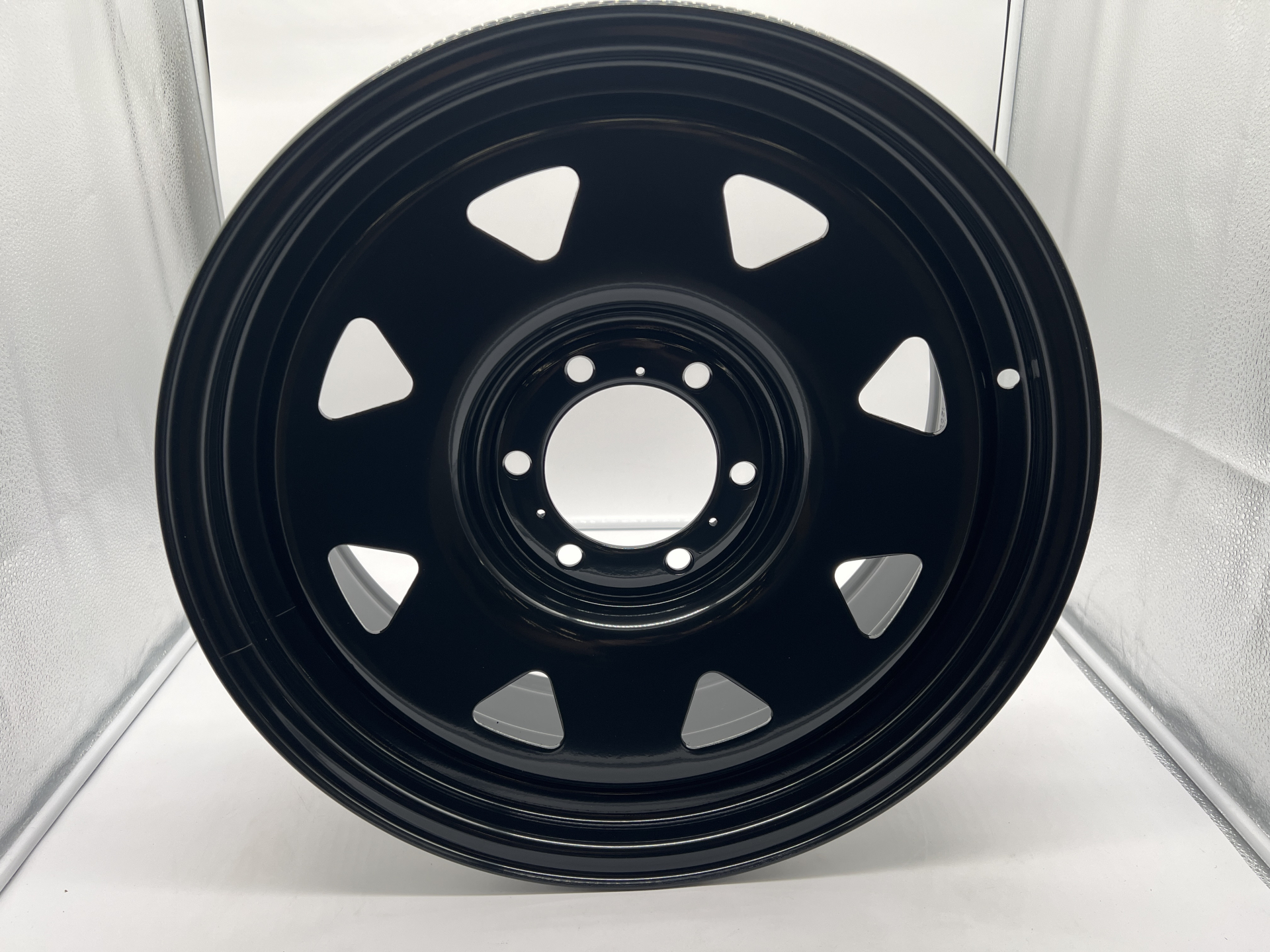 Jante acier Triangular noire 7.5X18 6x139.7 ET20 CB106.1 pour Toyota Land Cruiser Hilux N4-Offroad – Image 2