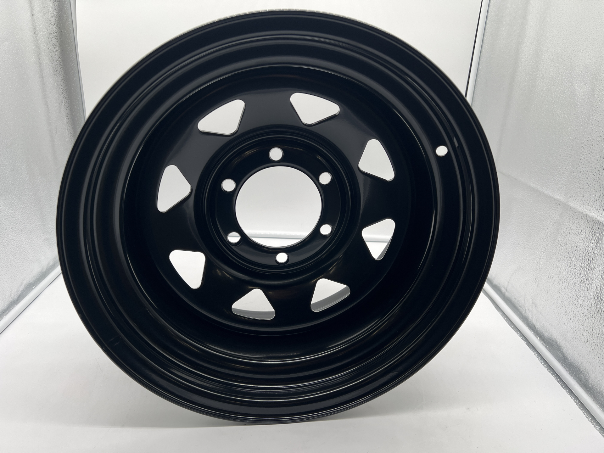 Jante acier Triangular noire 8X16 6x139.7 ET-25 CB110 pour Nissan Toyota Ford Mitsubishi N4-Offroad – Image 2