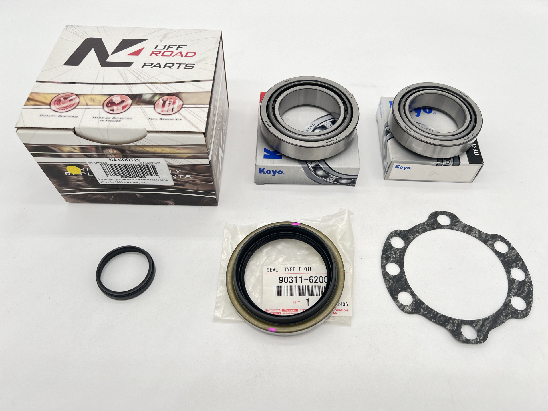 Kit roulement de roue arrière flottant série J7 après 1999 avec disques N4-Offroad – Image 2