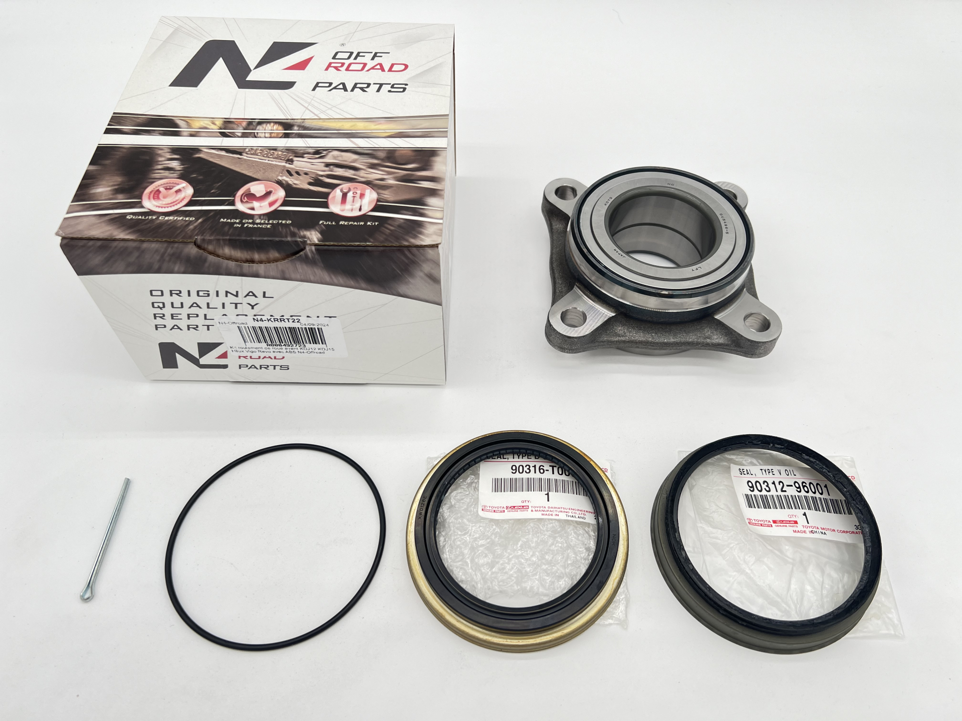 Kit roulement de roue avant KDJ12 KDJ15 Hilux Vigo Revo avec ABS N4-Offroad – Image 2