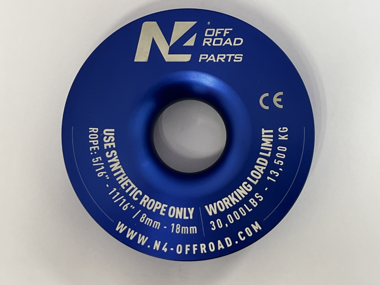 Anneau de treuillage 13.5T en aluminium anodisé bleu N4-Offroad – Image 2