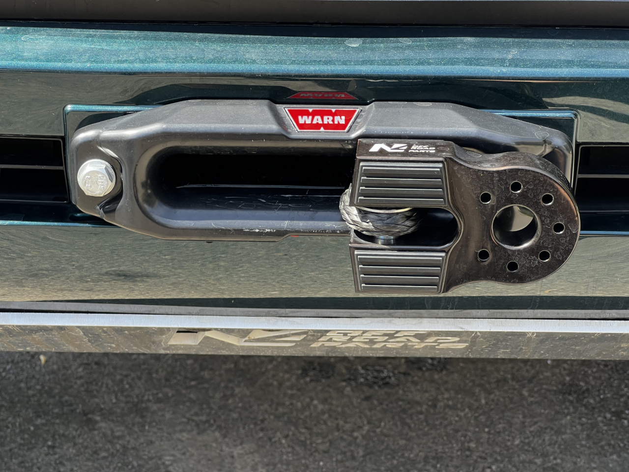 Arrêt de corde 10T en aluminium anodisé noir pour fixation manille N4-Offroad – Image 2