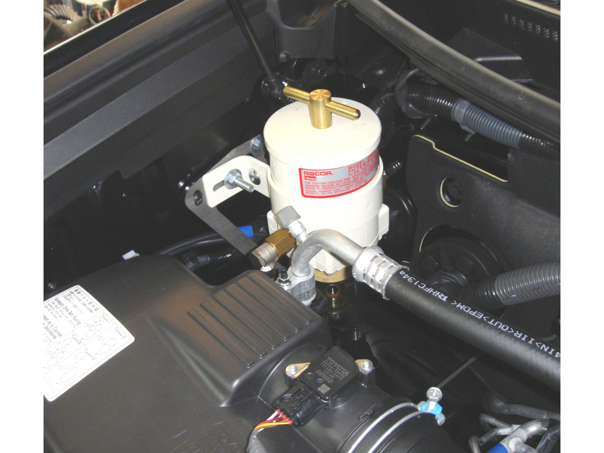 Kit de montage préfiltre Racor 500FG pour Toyota KDJ150-155 N4-Offroad – Image 3