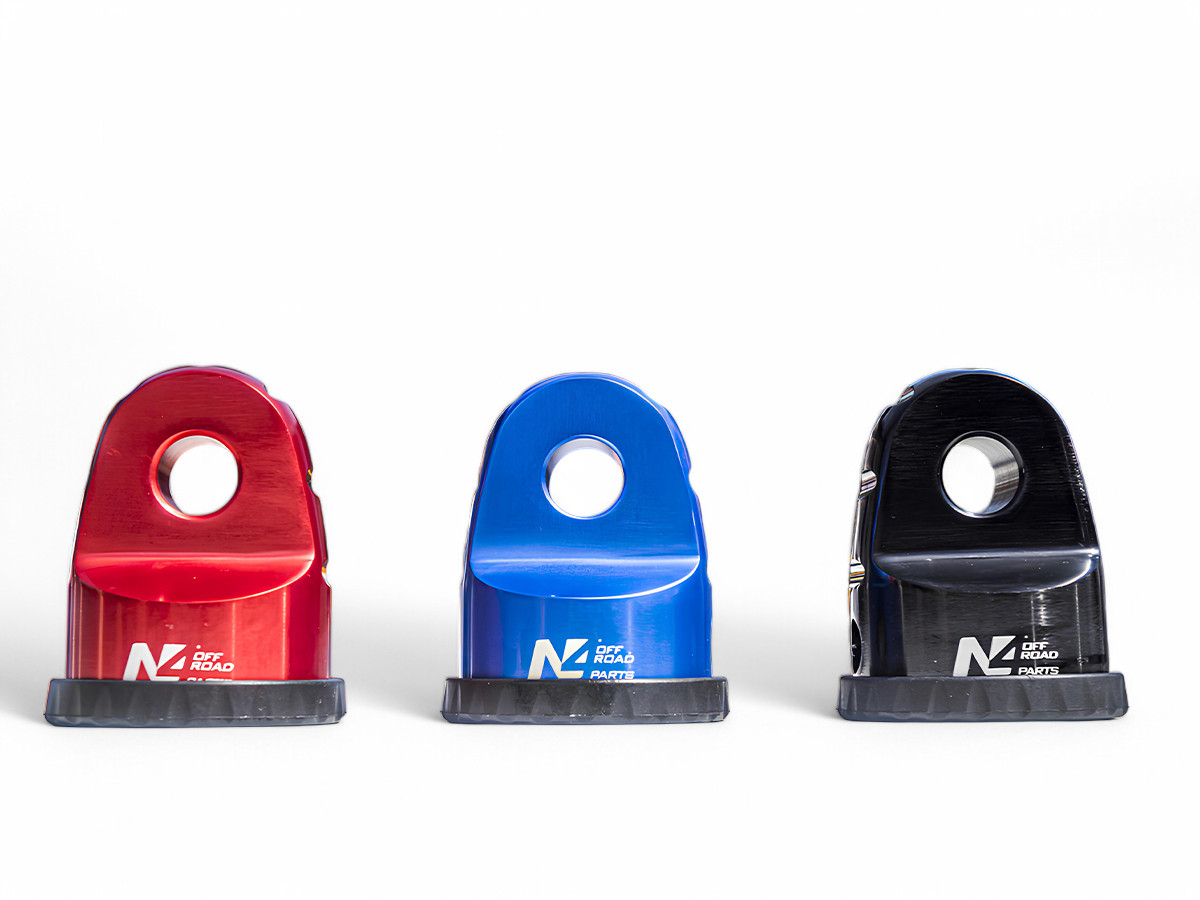 Arrêt de corde 8T en aluminium anodisé noir pour fixation manille N4-Offroad – Image 3