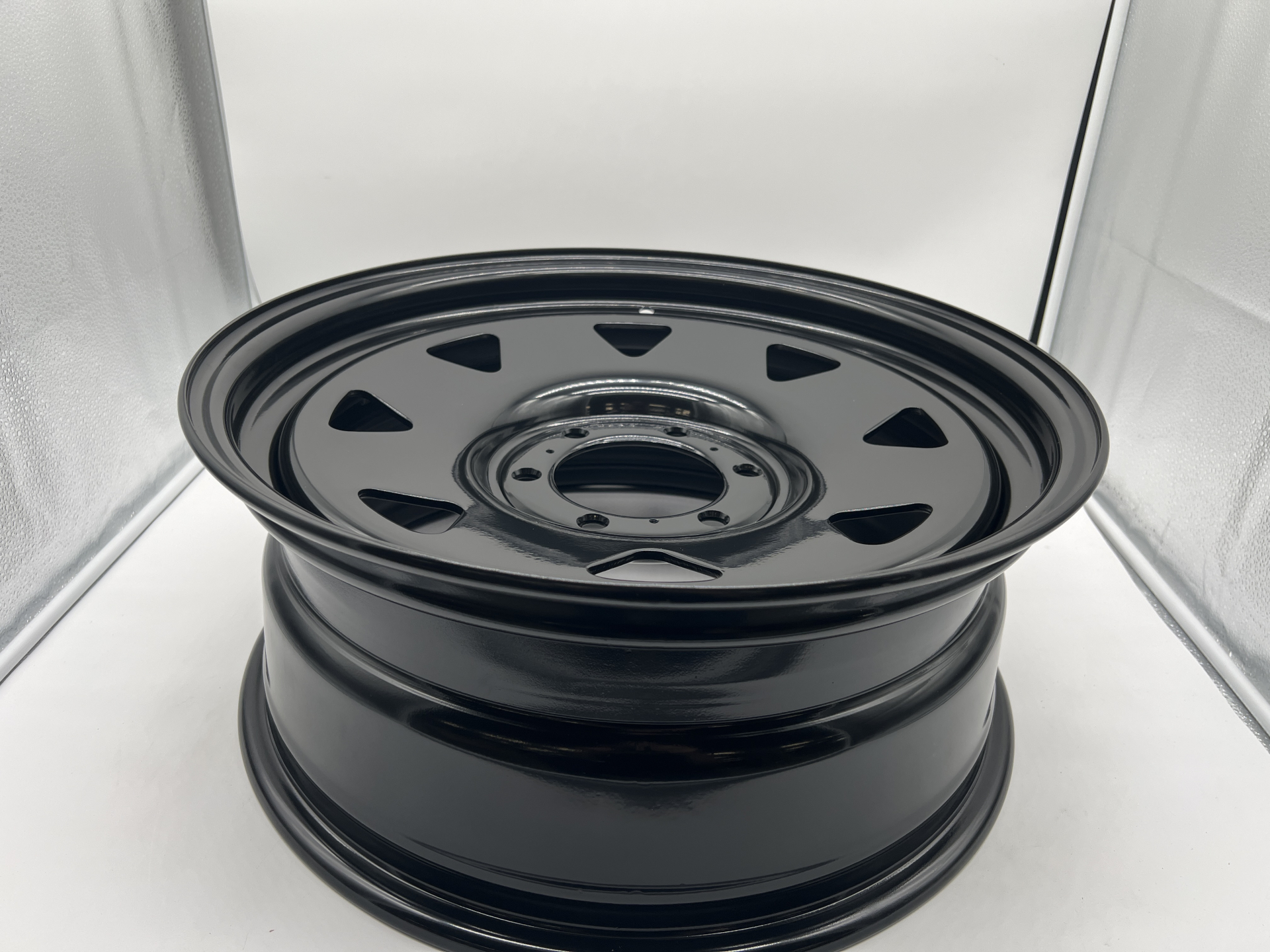 Jante acier Triangular noire 7.5X18 6x139.7 ET20 CB106.1 pour Toyota Land Cruiser Hilux N4-Offroad – Image 9