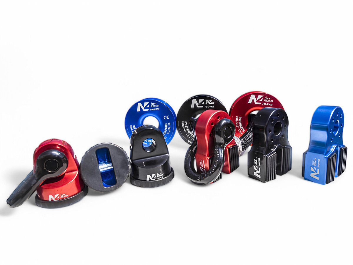 Arrêt de corde 8T en aluminium anodisé noir pour fixation manille N4-Offroad – Image 4