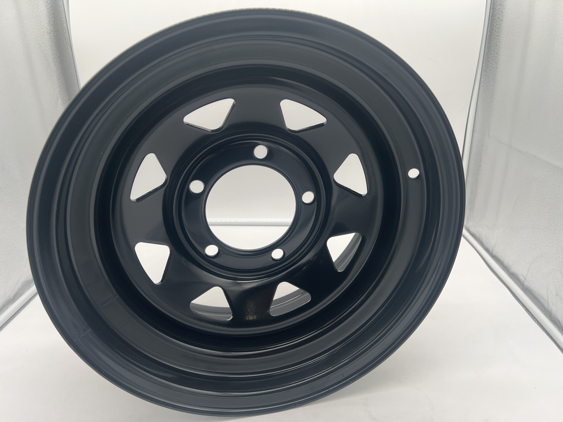 Jante acier Triangular noire 7X15 5x139.7 ET-6 CB108 Suzuki Jimny & Samurai – Image 6