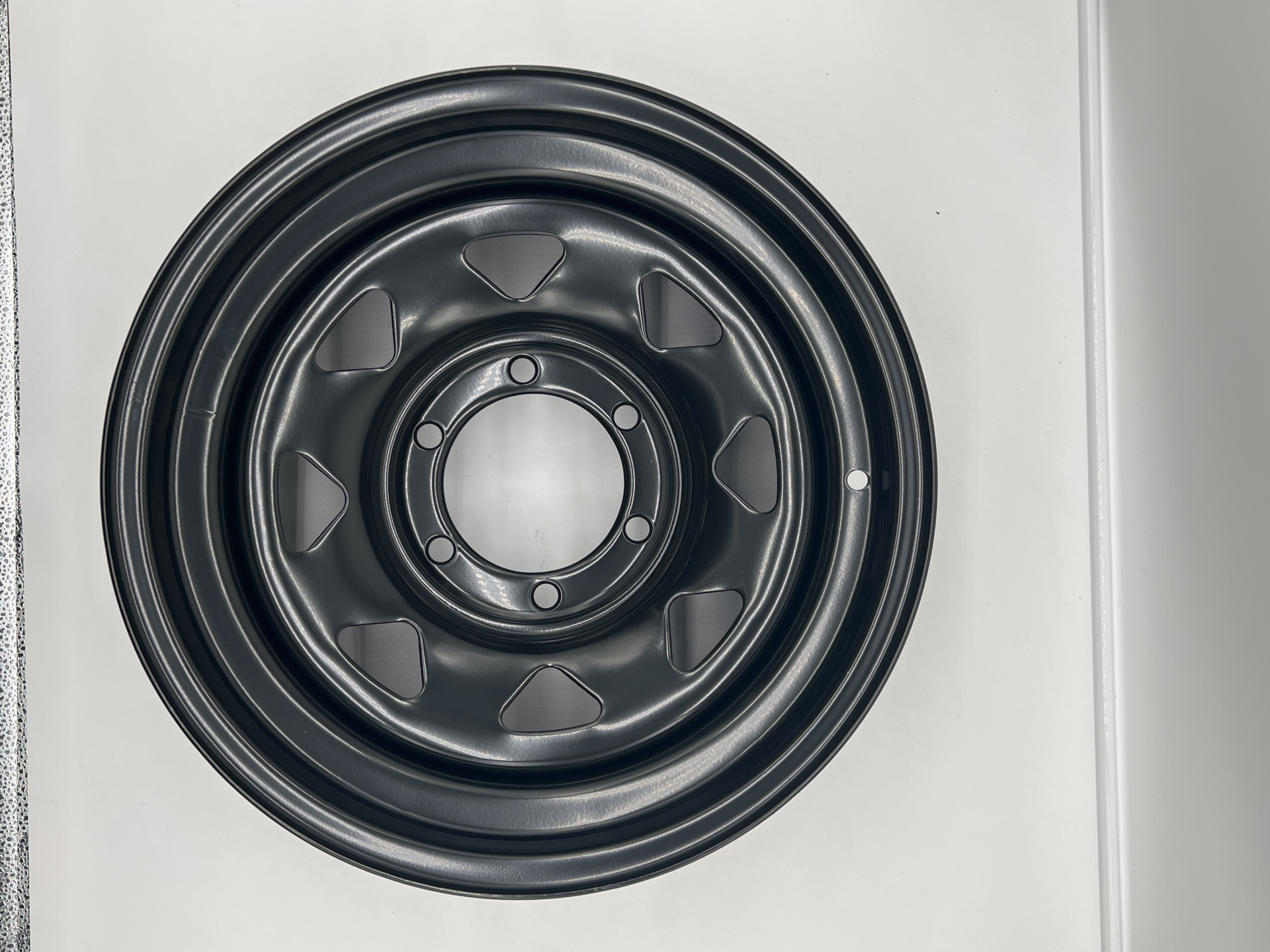 Jante acier Triangular noire 7X16 6x139.7 ET0 CB110 pour Nissan Toyota Ford Mitsubishi – Image 10