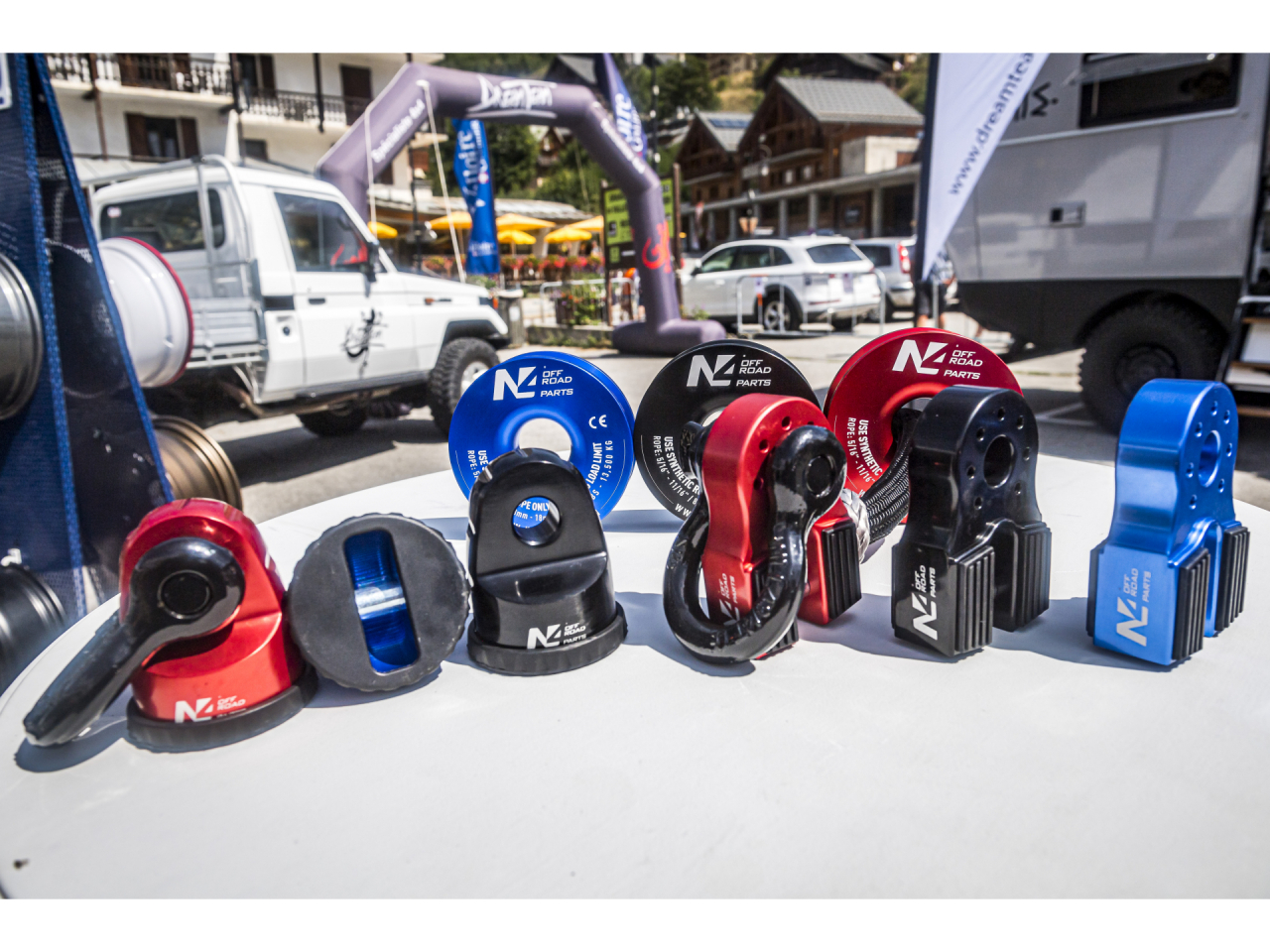 Arrêt de corde 10T en aluminium anodisé bleu pour fixation manille N4-Offroad – Image 5