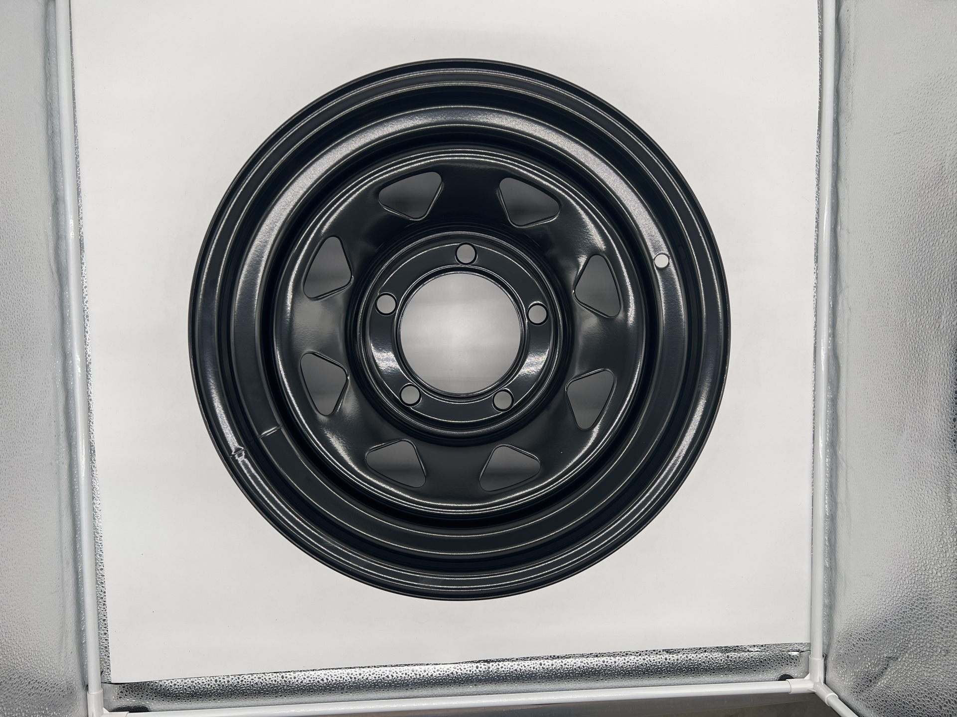 Jante acier Triangular noire 7X16 5x150 ET5 CB113 pour Toyota HZJ78 HZJ79 N4-Offroad – Image 3