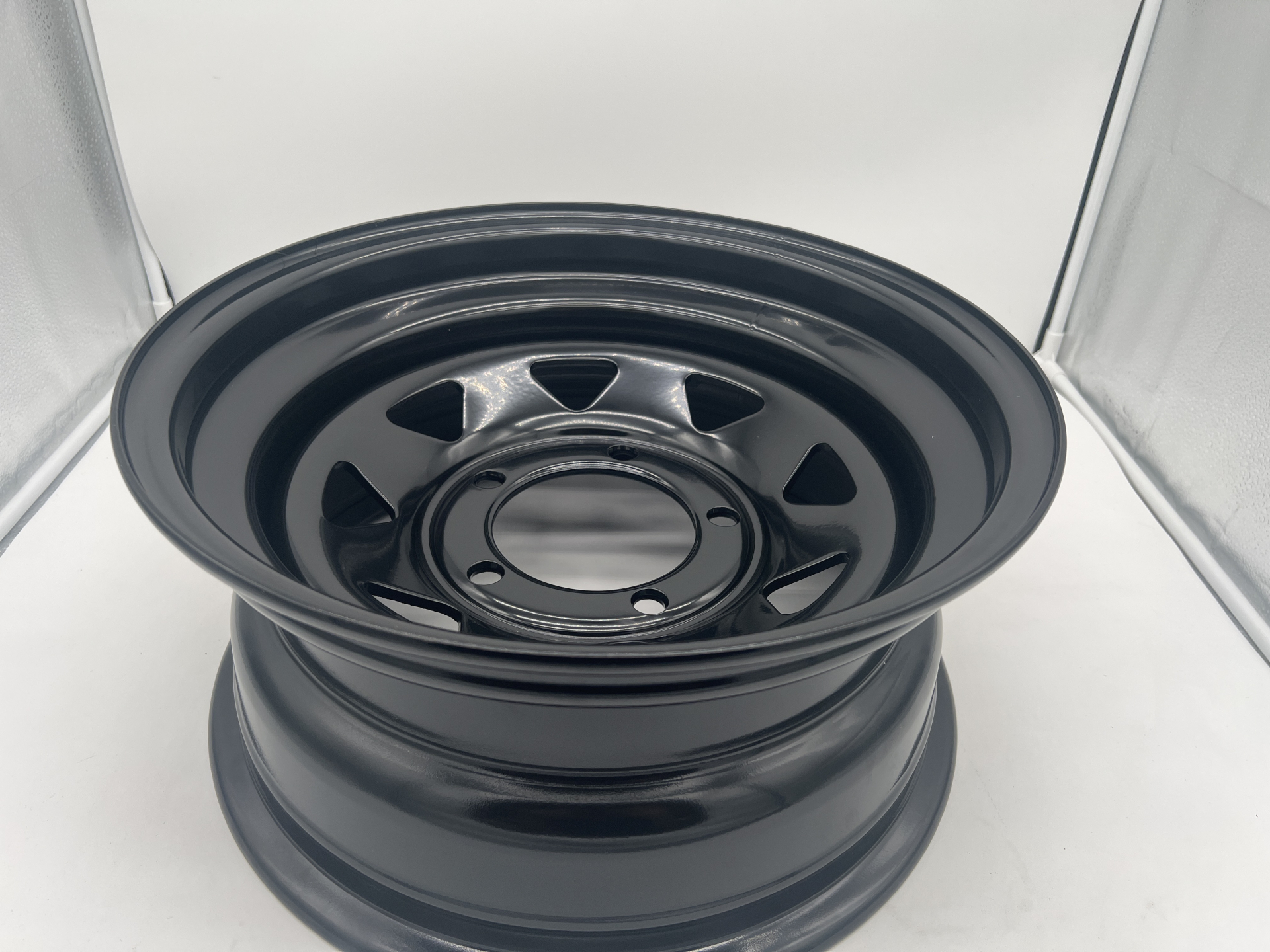 Jante acier Triangular noire 7X15 5x139.7 ET-6 CB108 Suzuki Jimny & Samurai – Image 9