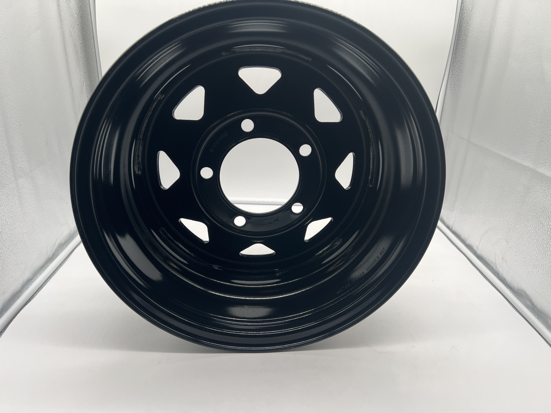 Jante acier Triangular noire 7X16 5x150 ET5 CB113 pour Toyota HZJ78 HZJ79 N4-Offroad – Image 4