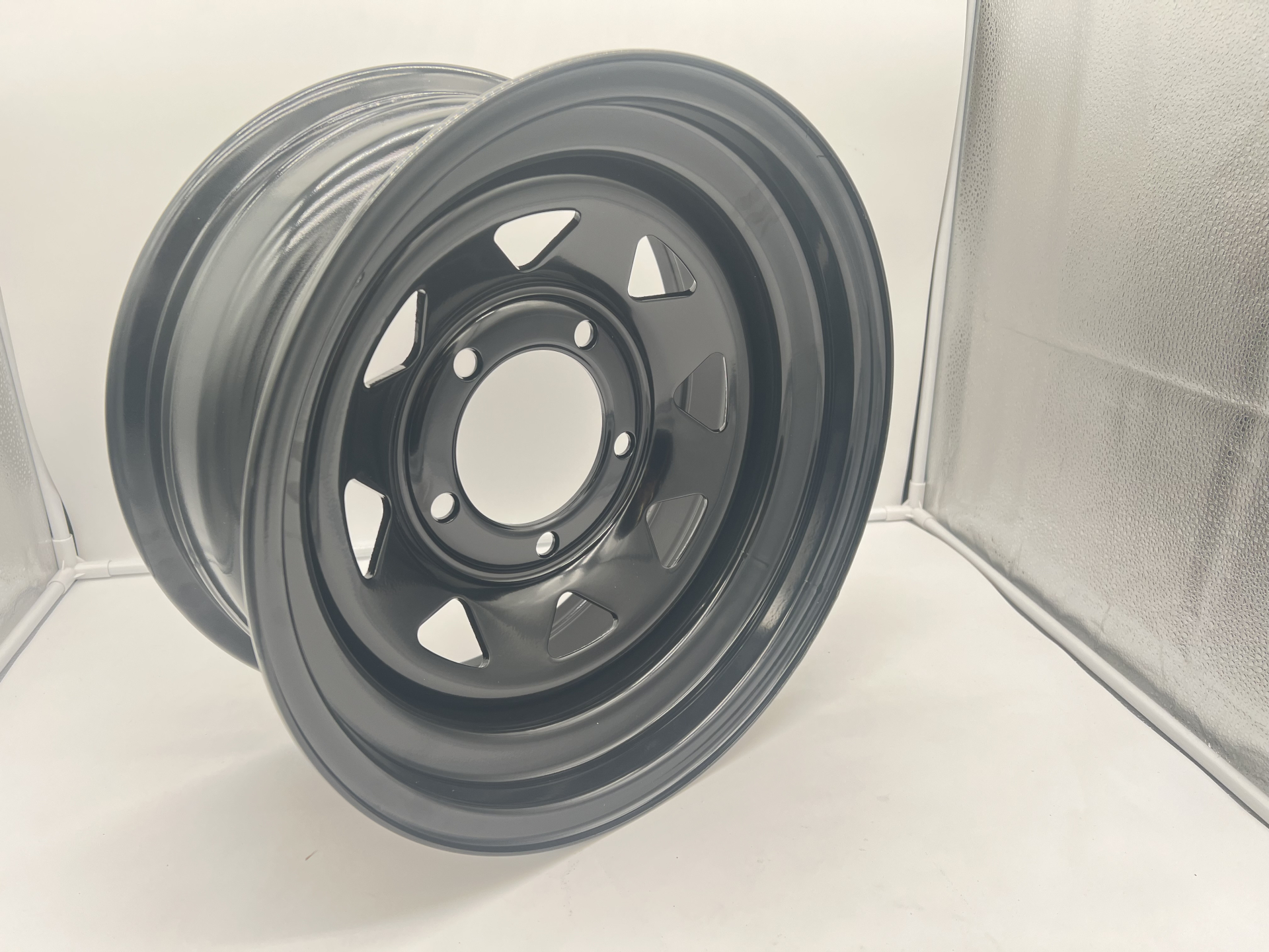 Jante acier Triangular noire 7X15 5x139.7 ET-6 CB108 Suzuki Jimny & Samurai – Image 10