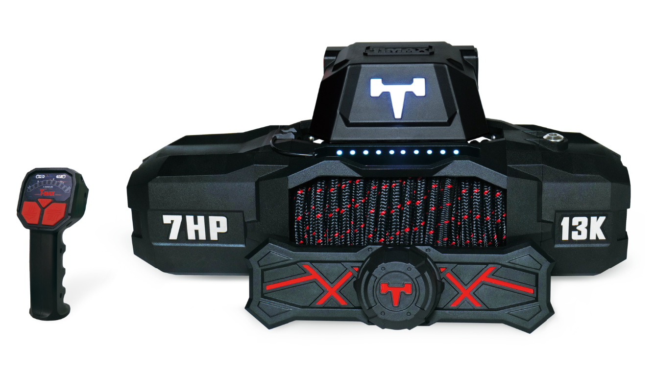 TREUIL T-MAX EWI13000S TITAN FORCE VIEW SERIES - CORDE SYNTHÉTIQUE