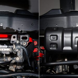 PLAQUE PROTECTION 2,5 mm RIVAL ACIER BARRE DIRECTION JEEP GLADIATOR