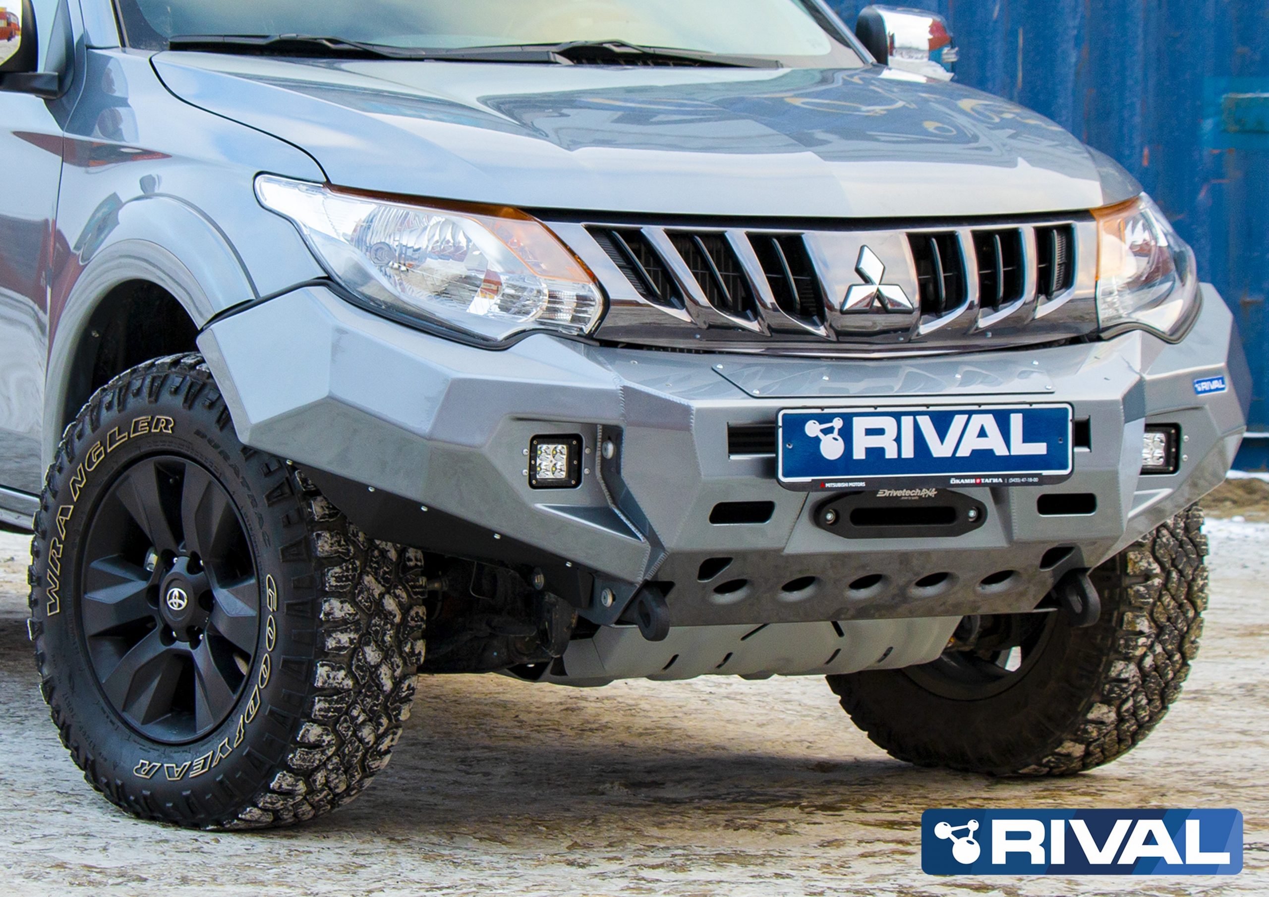 BUMPER FRONT RIVAL MITSUBISHI L200 2015-2018 (USAGE COMPETITION) (b