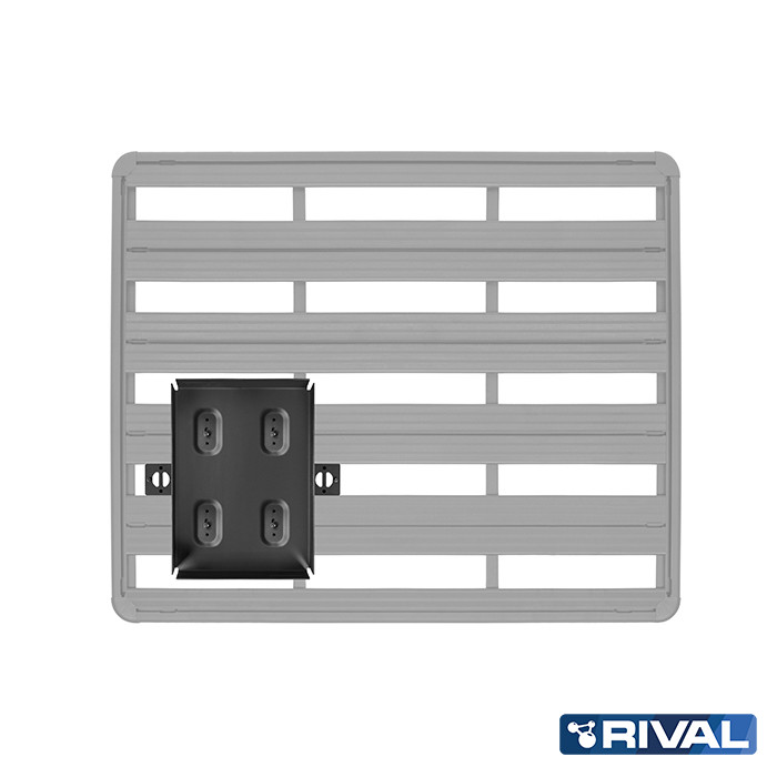 SUPPORT PORTE JERRYCAN DOUBLE POUR GALERIE MODULABLE RIVAL