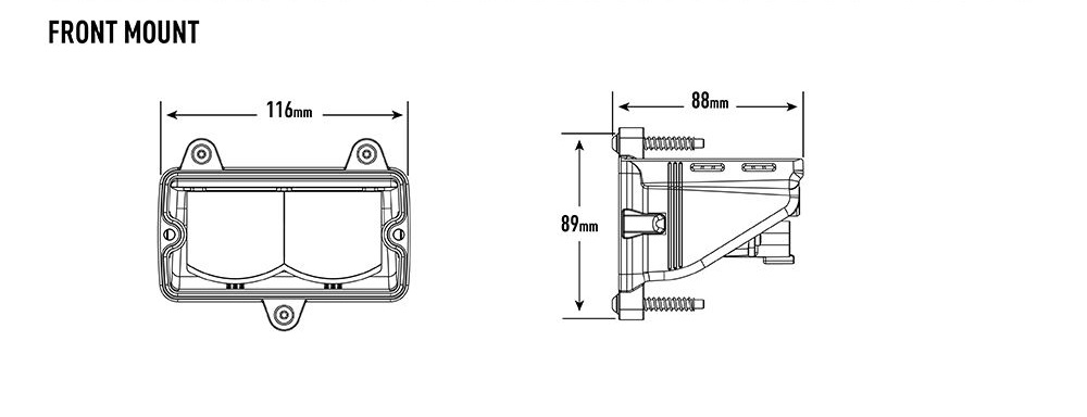 PHARE LED LAZER CARBON-2 DRIVE (GEN3) - Front Mount