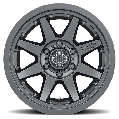 JANTE ICON ALLOYS REBOUND PRO SATIN BLACK 8.5 X 17 6x139.7 ET-6 CB110 – Image 2