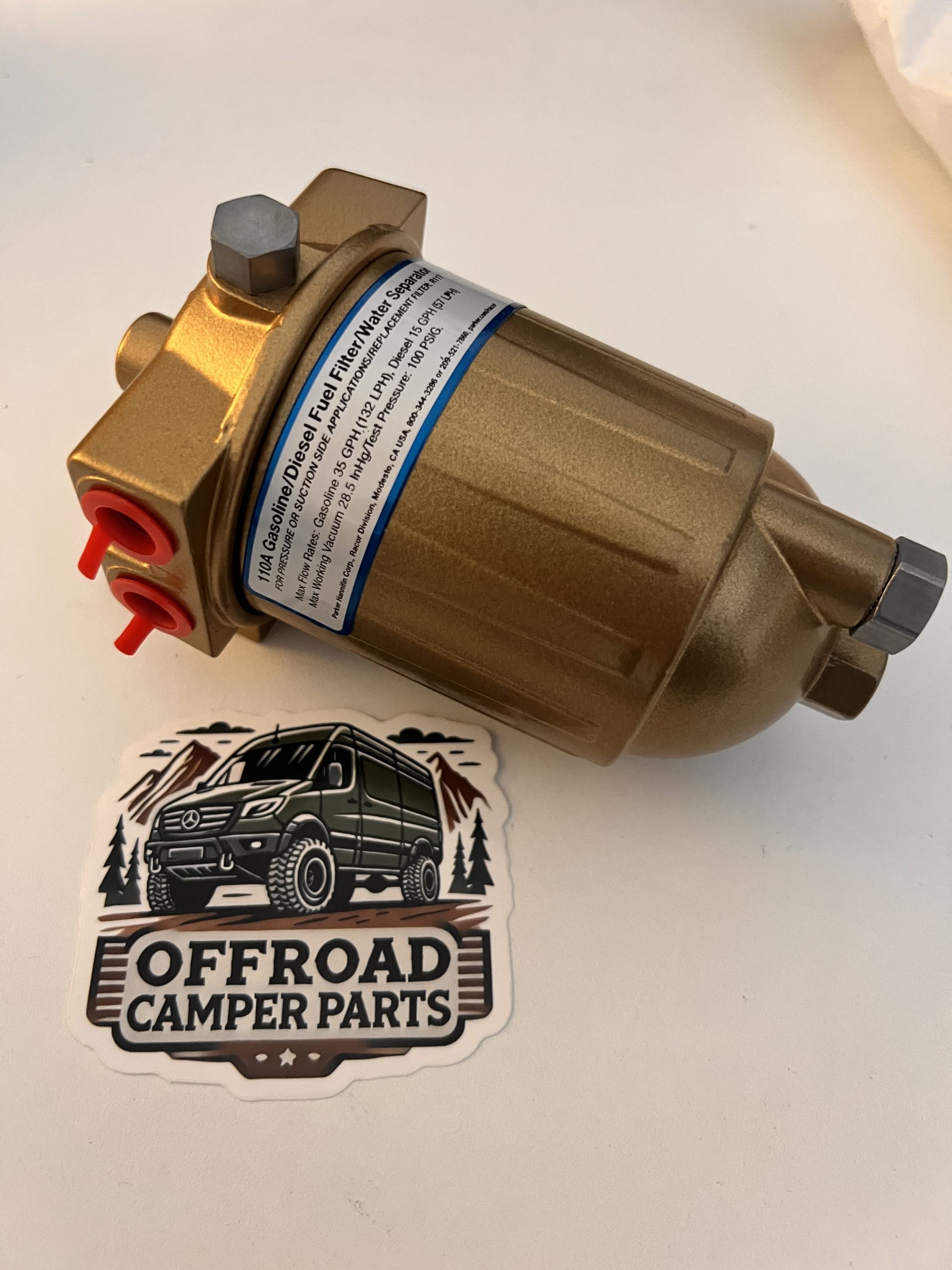 Préfiltre Parker Racor RA110 avec séparateur d’eau – 10 microns / 57 L/h – Image 3